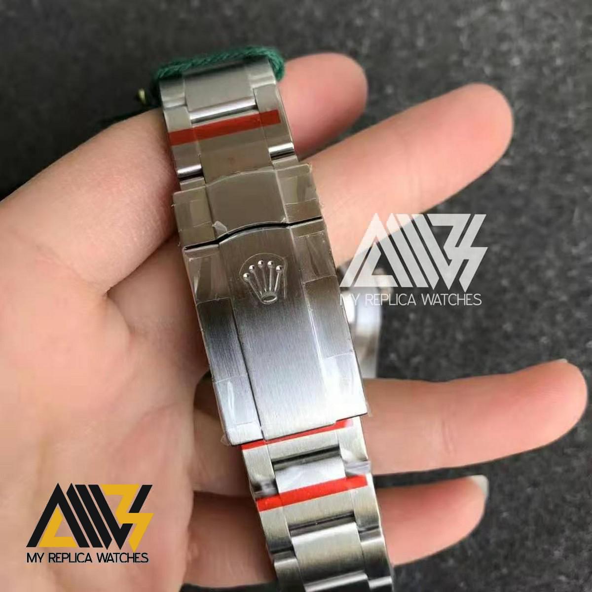 Oyster Perpetual 124300 41mm 904L Stainless Steel GSF 1:1 Best Edition Green Dial on Stainless Steel Bracelet A.2824